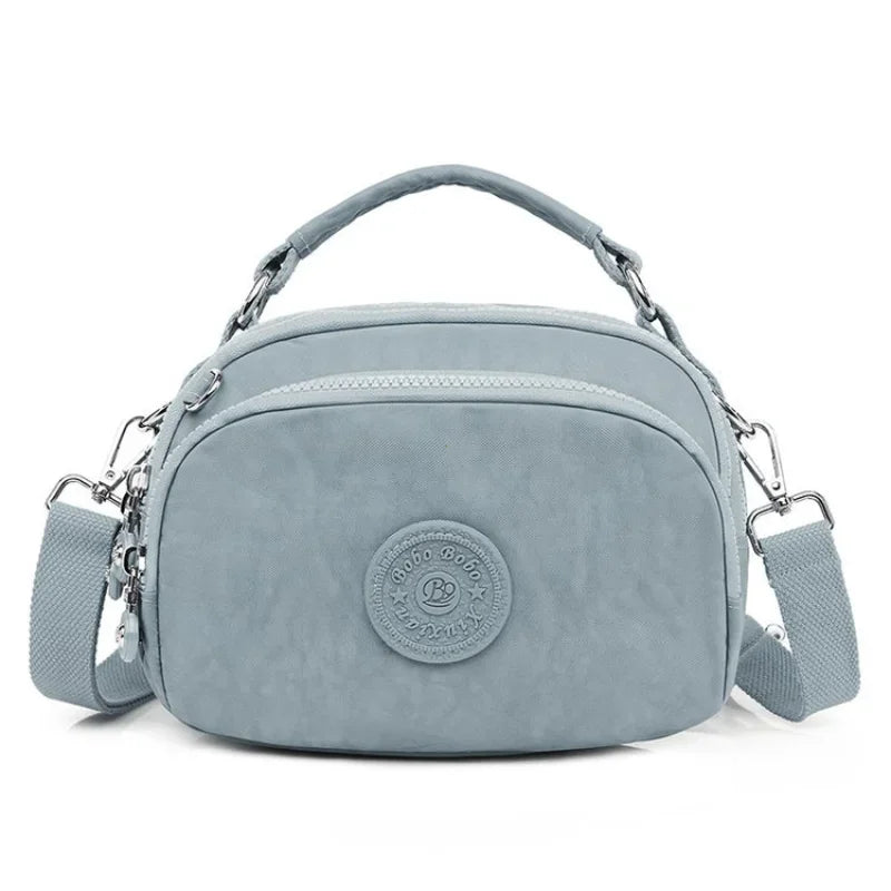 Chic Sky Blue Crossbody Bag – Elegant & Versatile Companion
