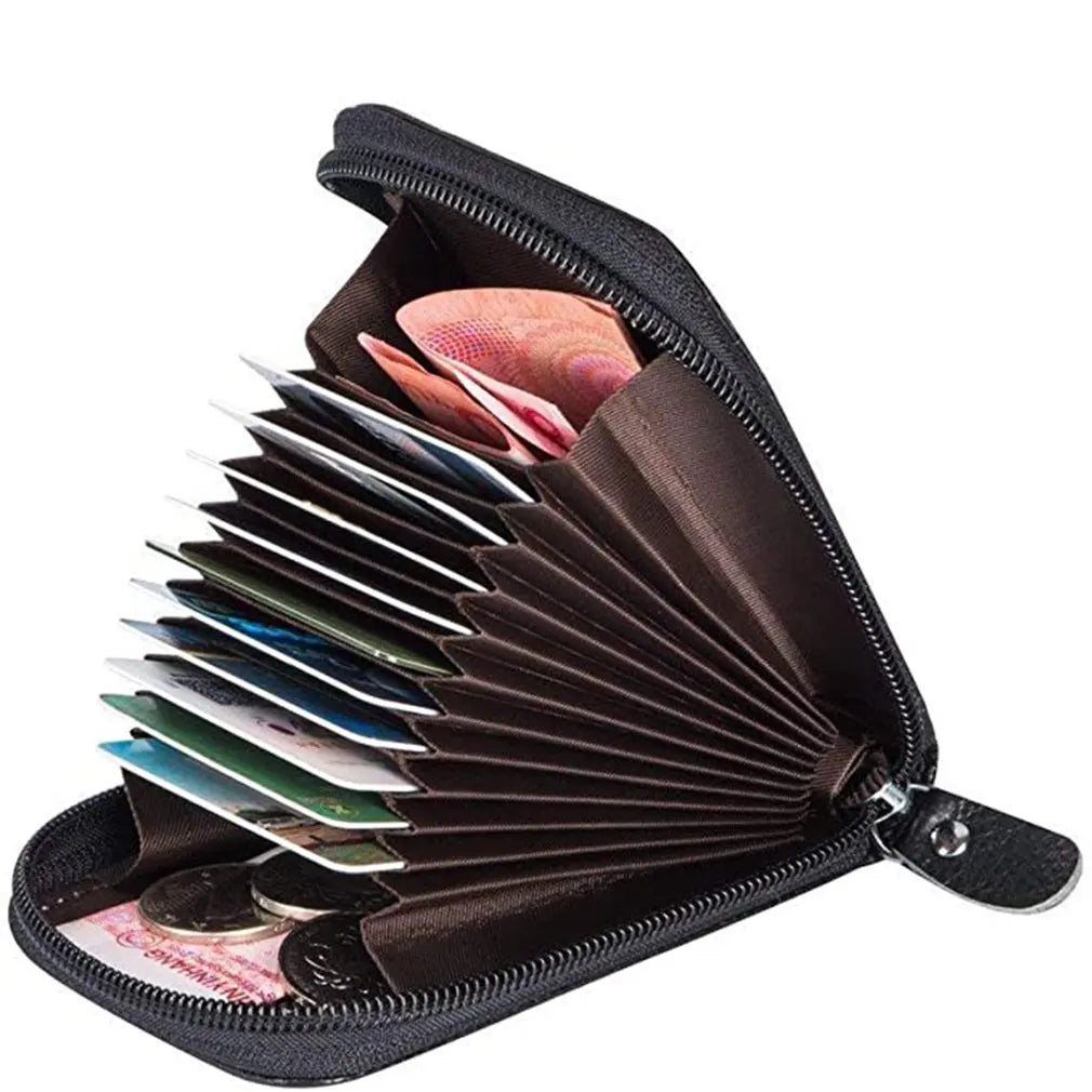 Sleek Pocket Organizer: Modern PU Leather Wallet for Essentials