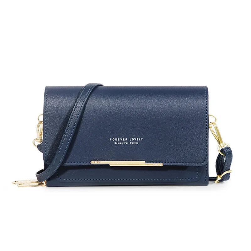 Sleek Maroon Multi-Pocket Crossbody Bag
