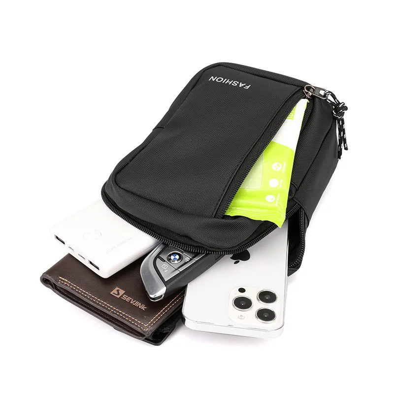 Kompakte Urban Crossbody Oxford-Tasche für Herren