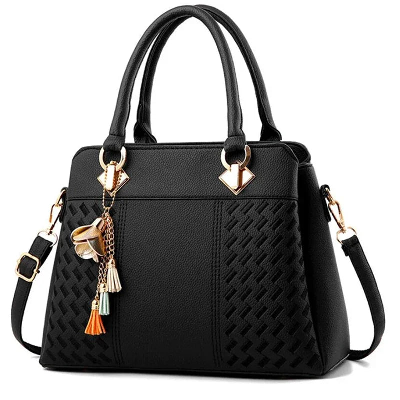 Elegant Korean Style Tassel Handbag – Chic Shoulder Crossbody Bag