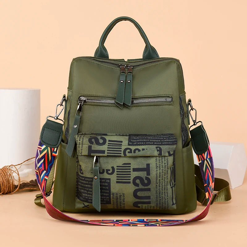 2025 Urban Chic Patchwork Women's Backpack