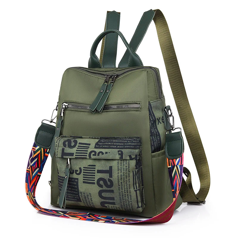 2025 Urban Chic Patchwork Women's Backpack