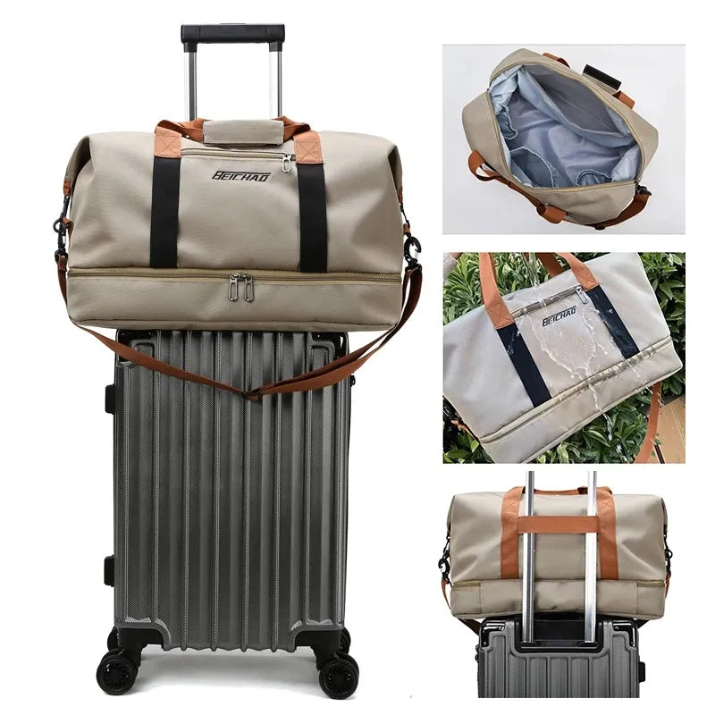 Das Abenteuer wartet: Robuste Reisetasche mit Nass-/Trockenfach