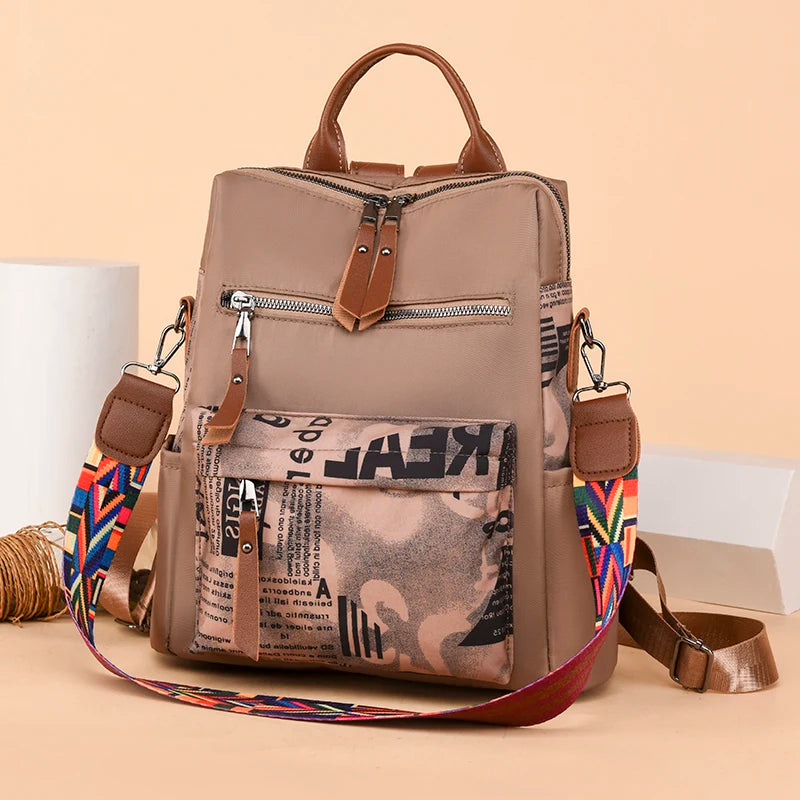 2025 Urban Chic Patchwork Women's Backpack