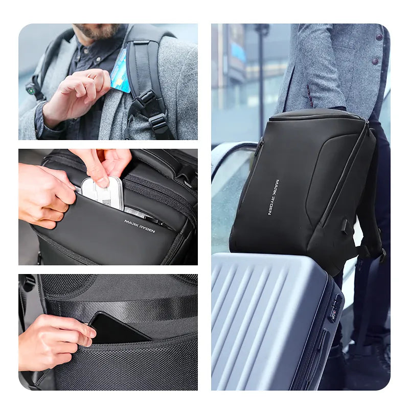 Durchdachter 17-Zoll-Laptop-Rucksack für Berufspendler