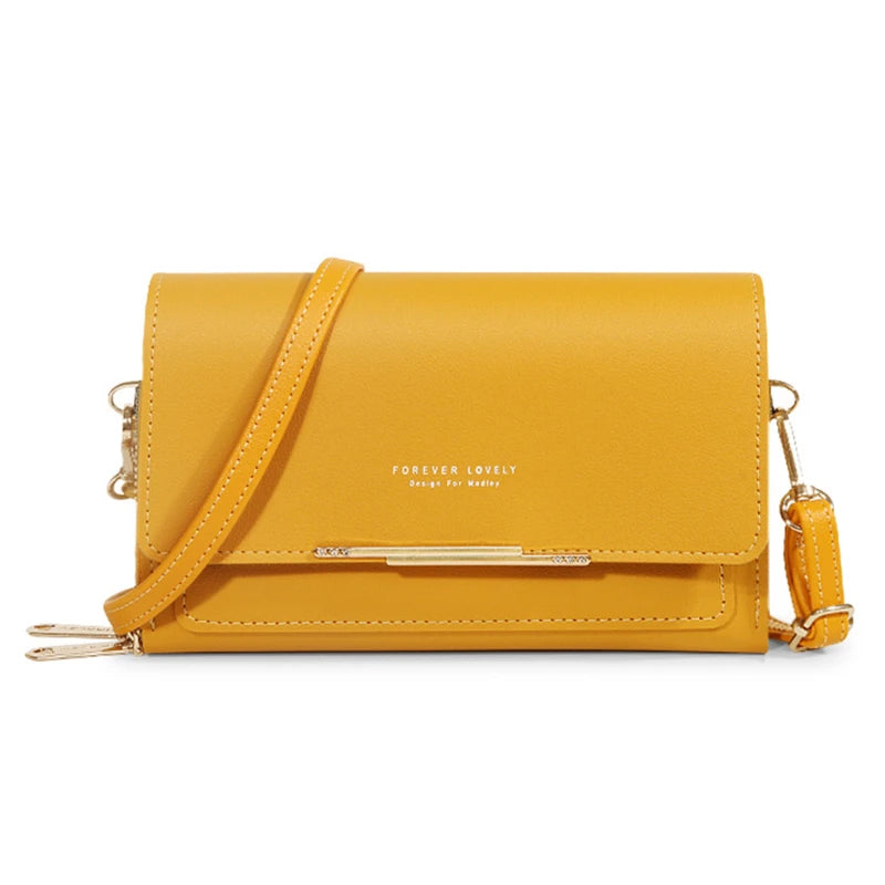 Sleek Maroon Multi-Pocket Crossbody Bag