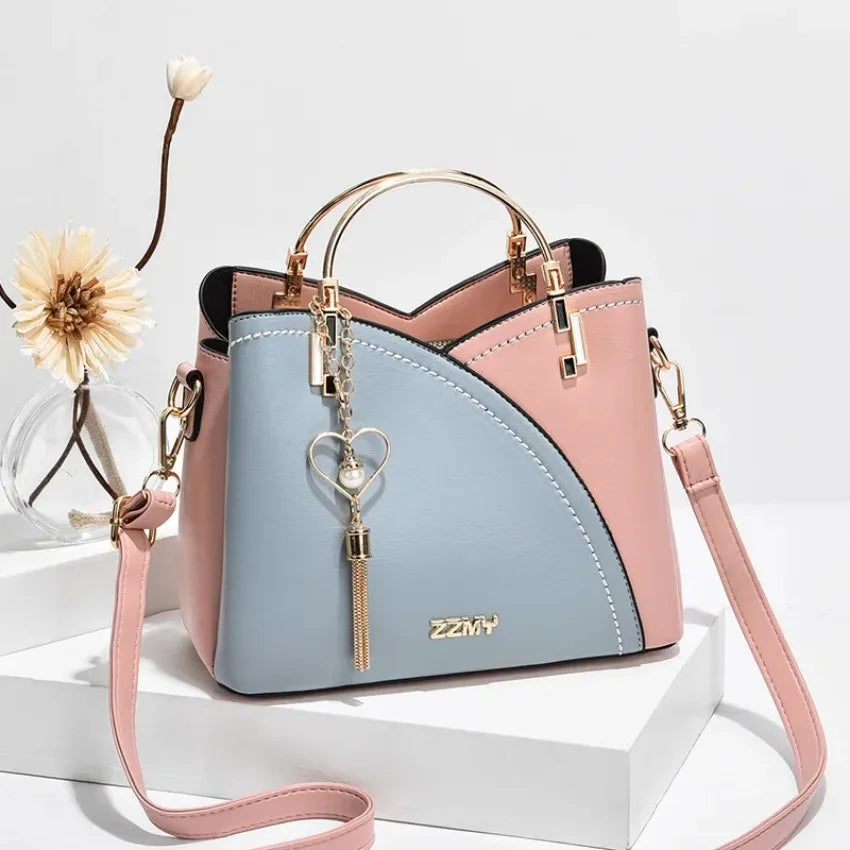 Pastel Patchwork Tote: Stylish & Spacious Everyday Bag