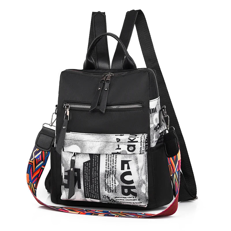 2025 Urban Chic Patchwork Women's Backpack