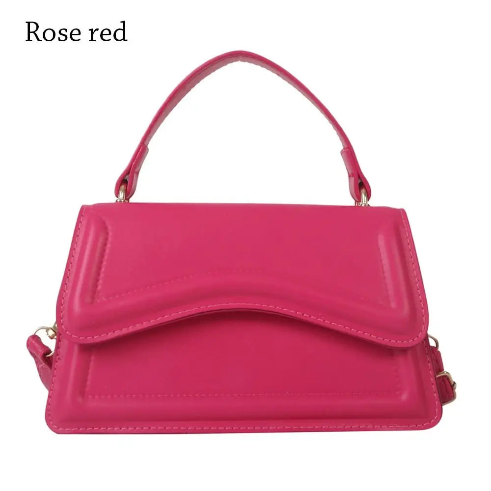 Trendy Crossbody Handbag with Unique Flap Design