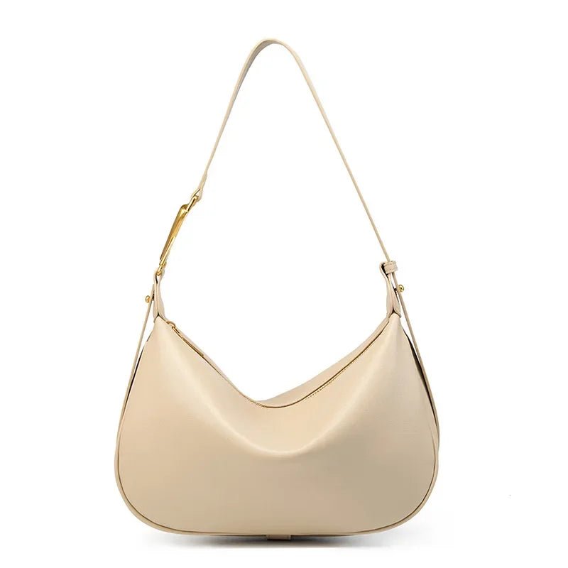 Colette Crescent Shoulder Bag – Minimalist Soft Leather Hobo
