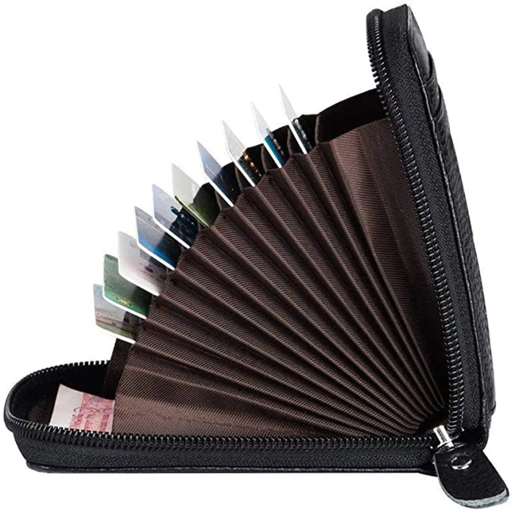 Sleek Pocket Organizer: Modern PU Leather Wallet for Essentials