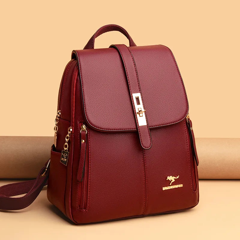 Luxurious Vintage Leather Backpack
