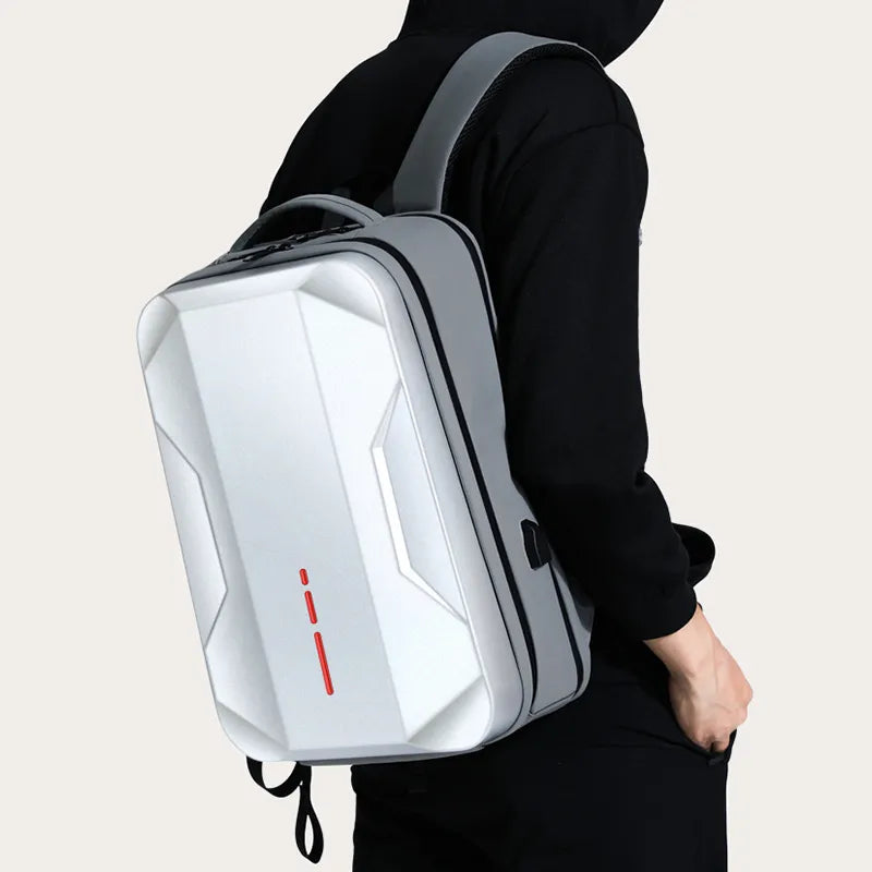 Moderner 17,3-Zoll-Hartschalen-Laptop-Rucksack für Business und eSport