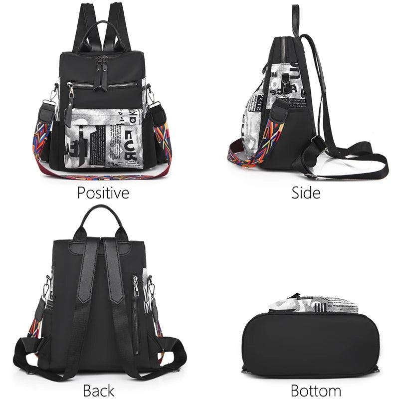 2025 Urban Chic Patchwork Women's Backpack