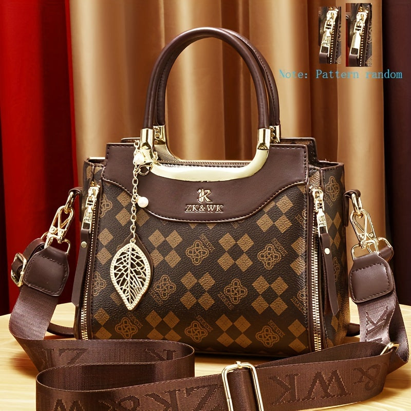 Vintage Luxury PU Leather Handbag – Elegant Retro Shoulder & Crossbody Bag for Women