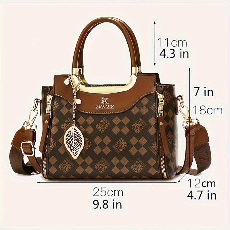 Vintage Luxury PU Leather Handbag – Elegant Retro Shoulder & Crossbody Bag for Women
