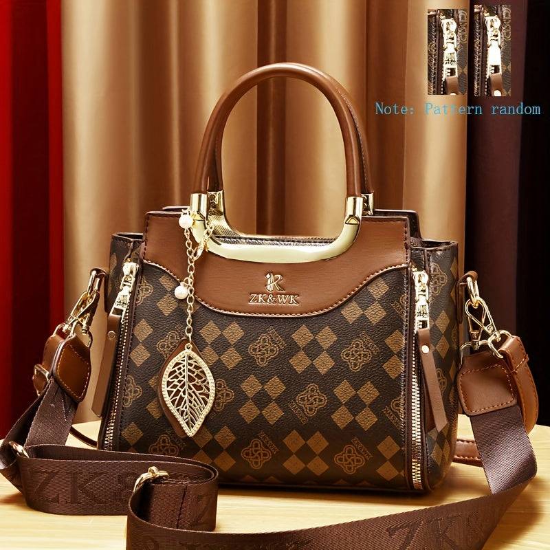 Vintage Luxury PU Leather Handbag – Elegant Retro Shoulder & Crossbody Bag for Women