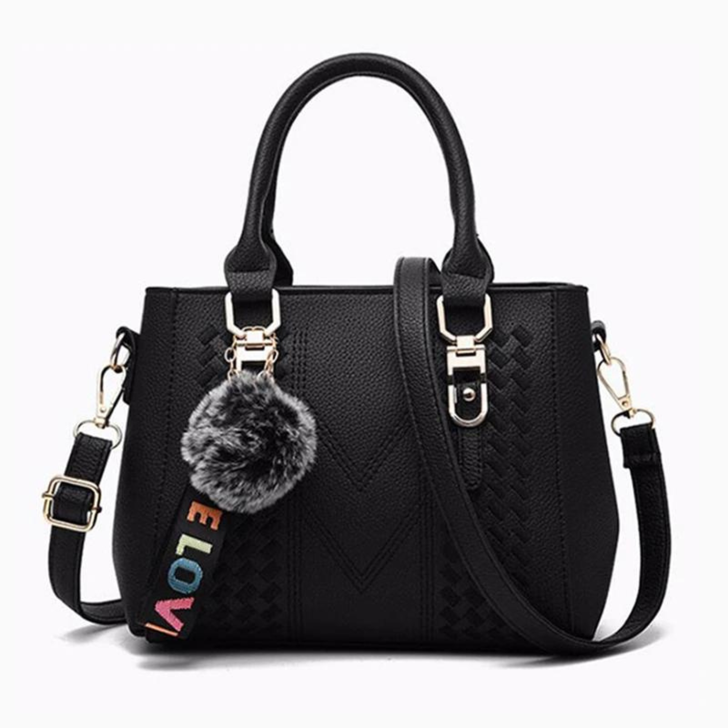 Chic Vintage PU Leather Tassel Handbag