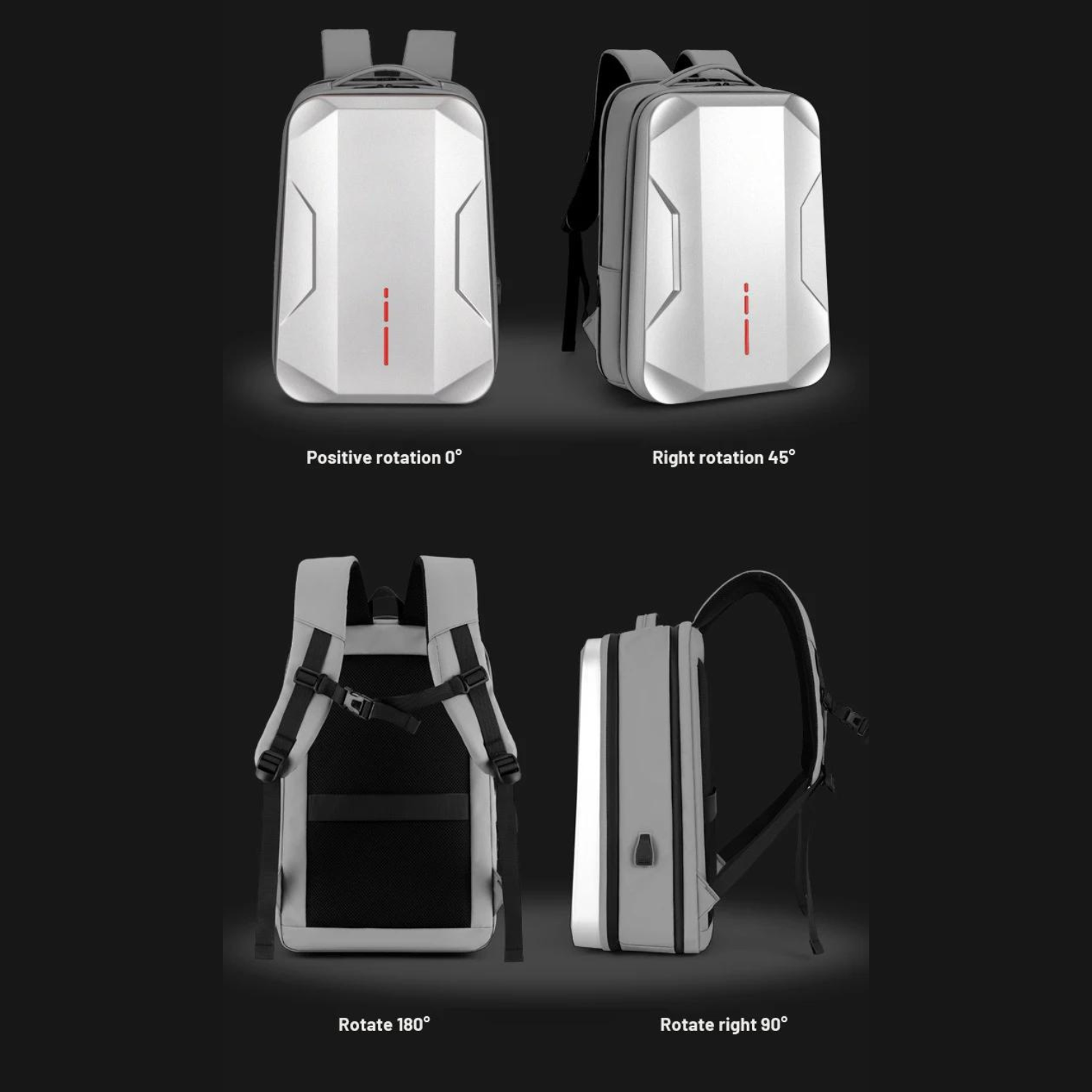 Modern 17.3-inch Hard Shell Business & eSports Laptop Backpack