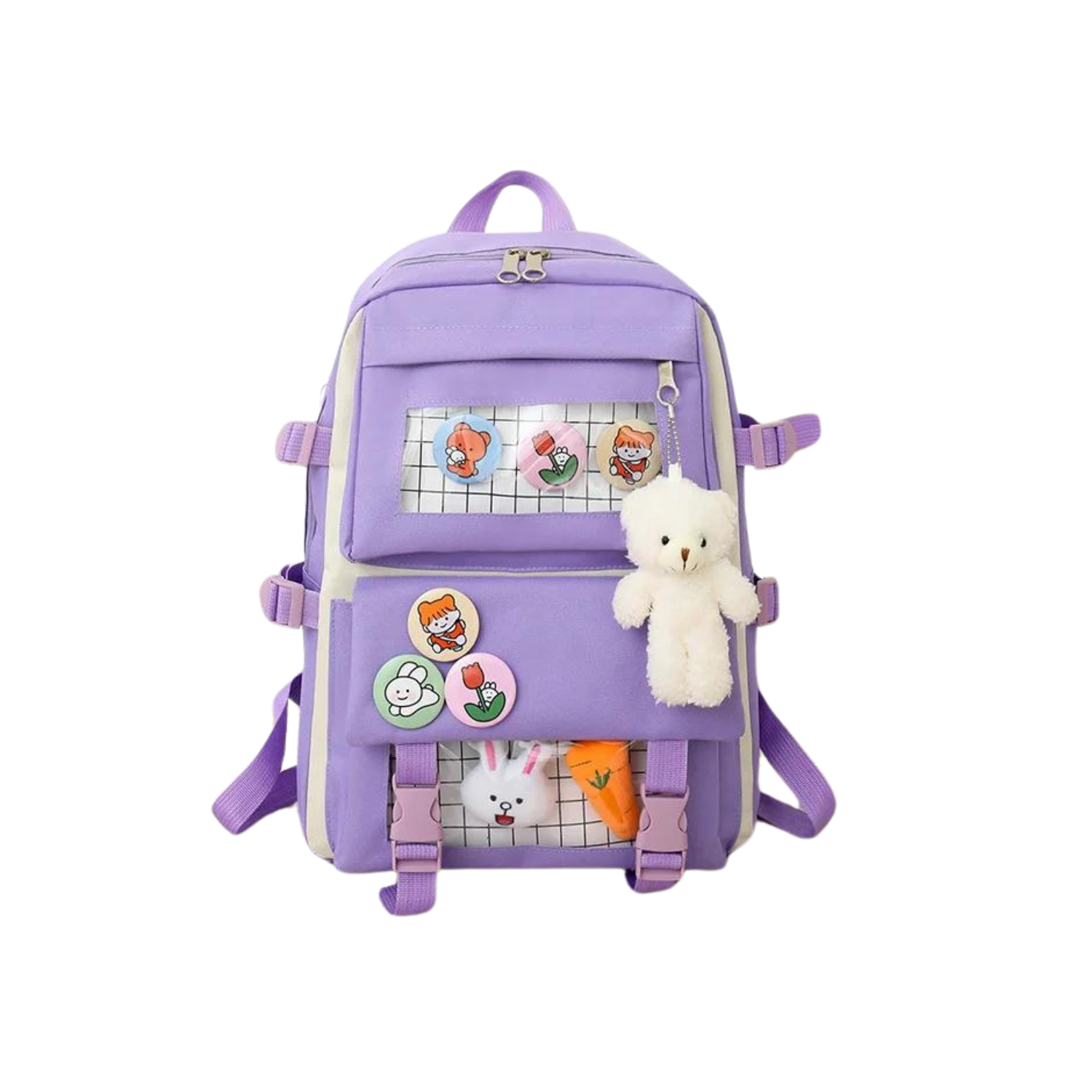 Charming Kitten 4-in-1 School Set - Waterproof Backpack and Accessories