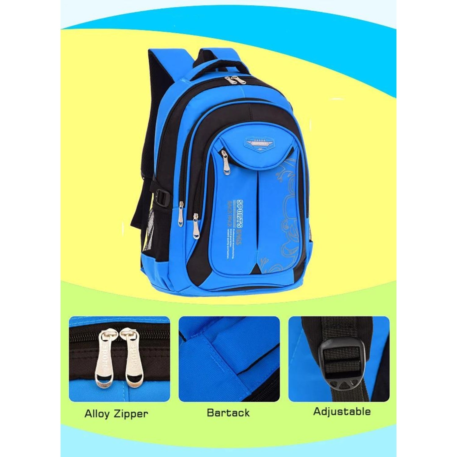 ErgoKidz Pro School Backpack - Dynamic Blue