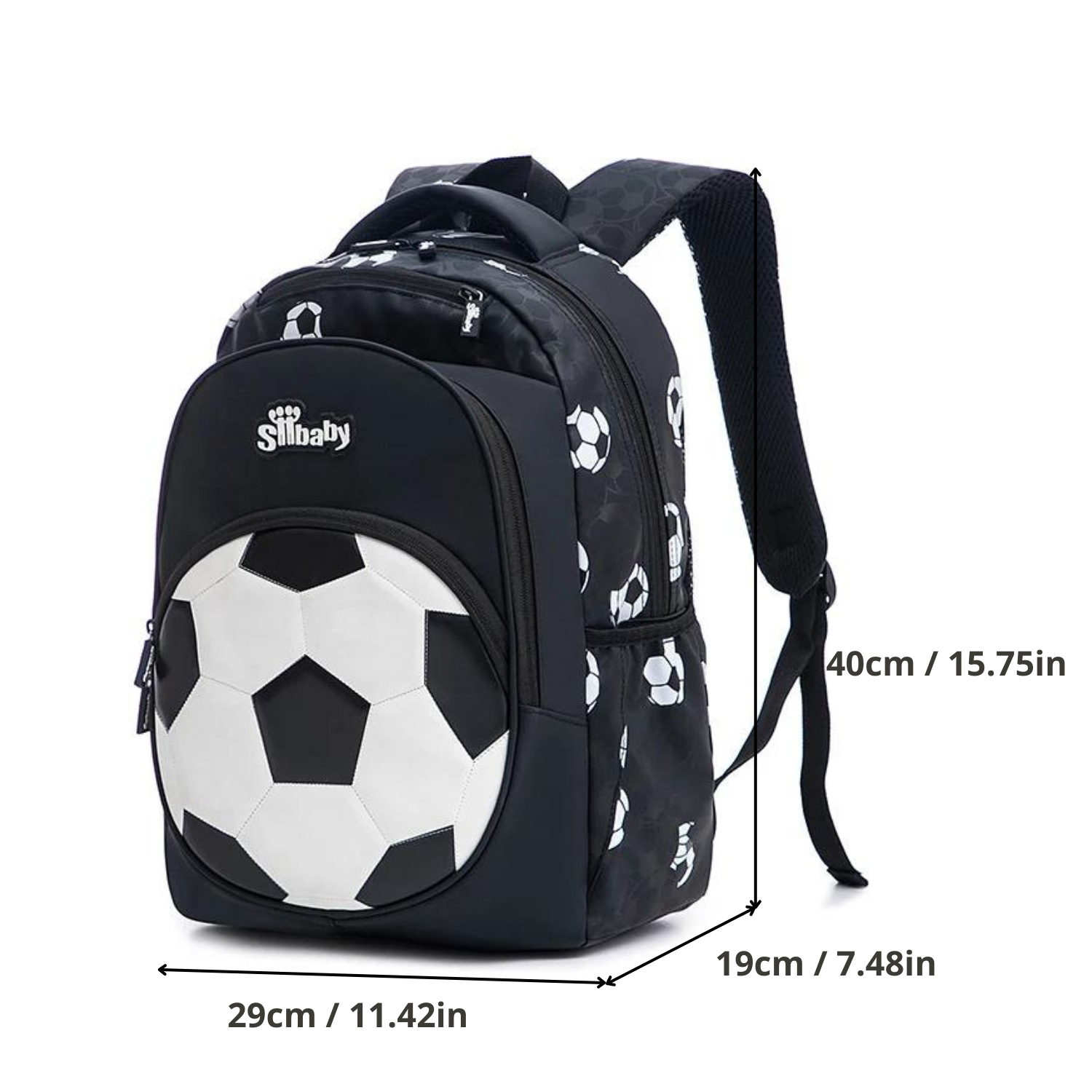 Soccer-Themed Durable School Backpack for Boys