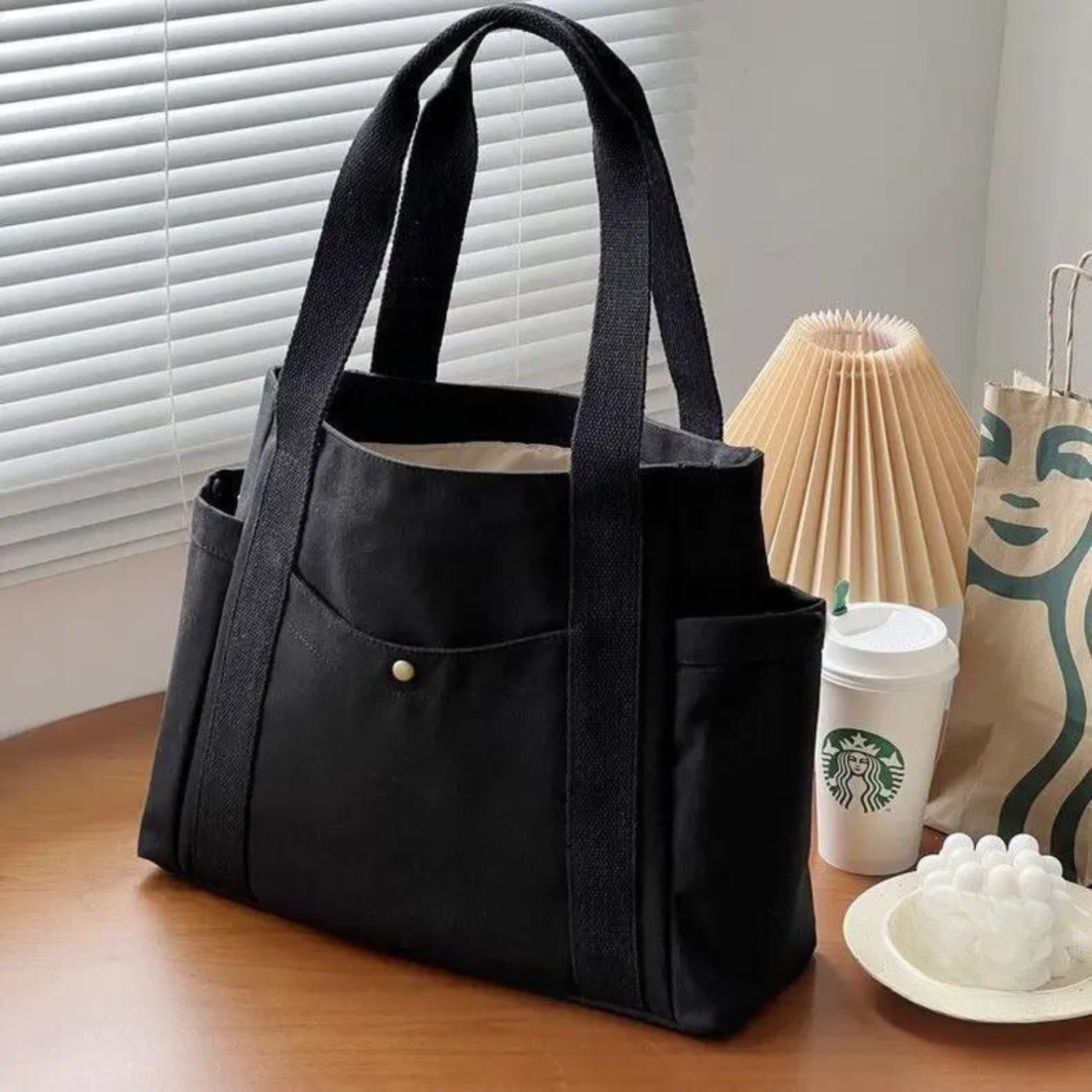 Minimalist Canvas Work Tote