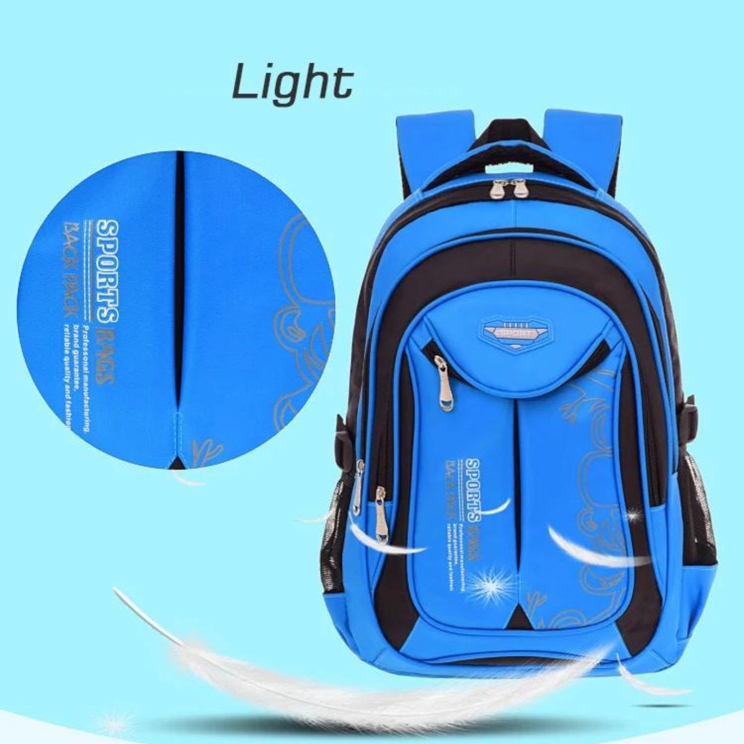 ErgoKidz Pro School Backpack - Dynamic Blue