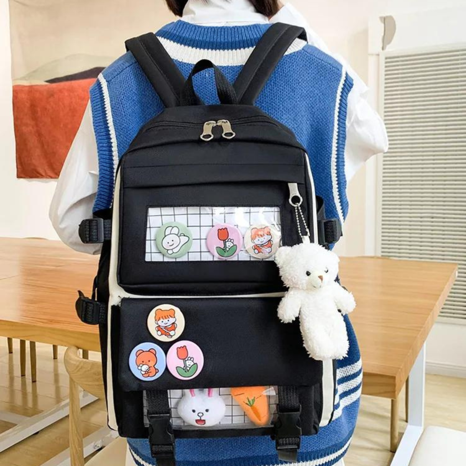 Charming Kitten 4-in-1 School Set - Waterproof Backpack and Accessories