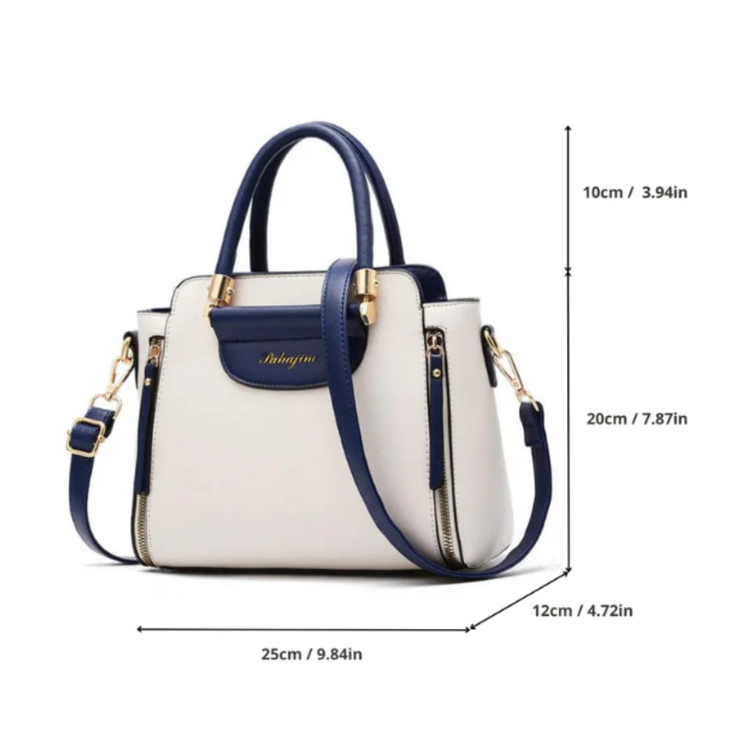 Chic Color Block Crossbody: Sophisticated Tote Style