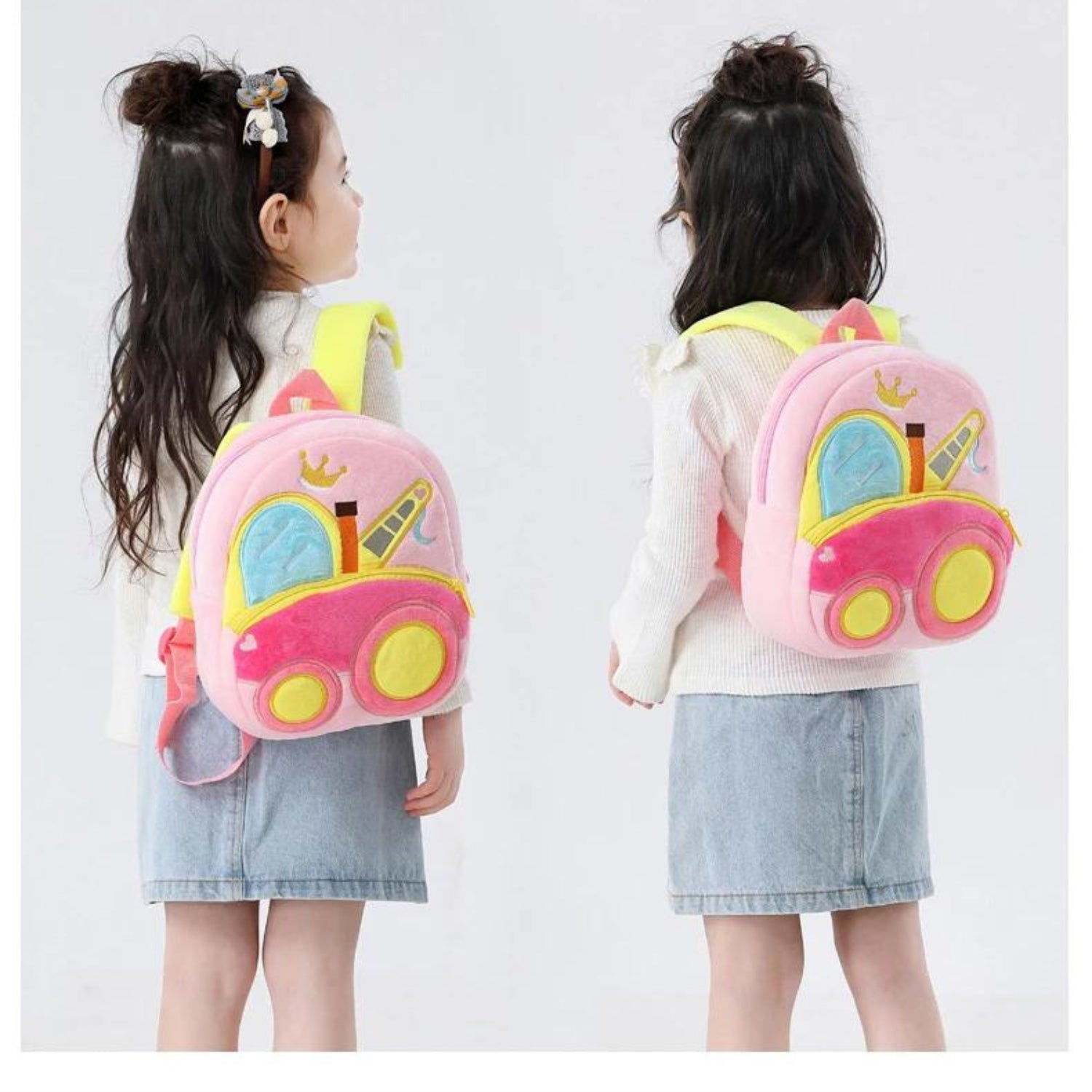 Funville Toddler's Delight Backpack - Plush Vehicle Series