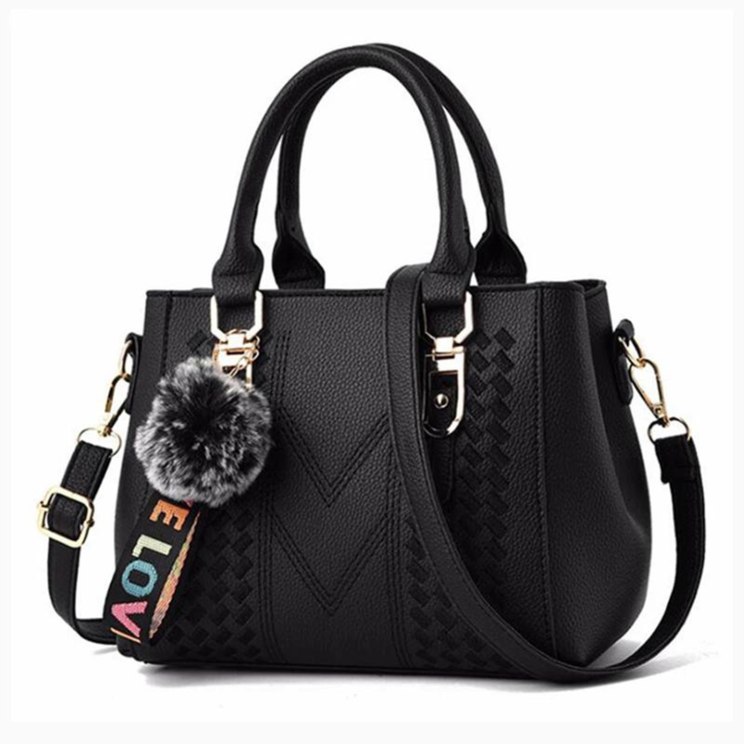 Chic Vintage PU Leather Tassel Handbag