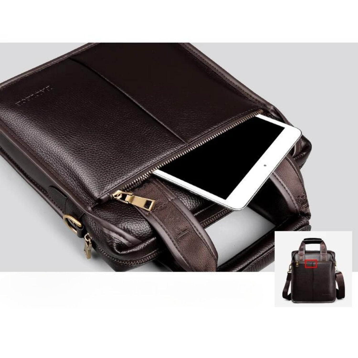 Sophisticated Vintage Leather Men’s Briefcase