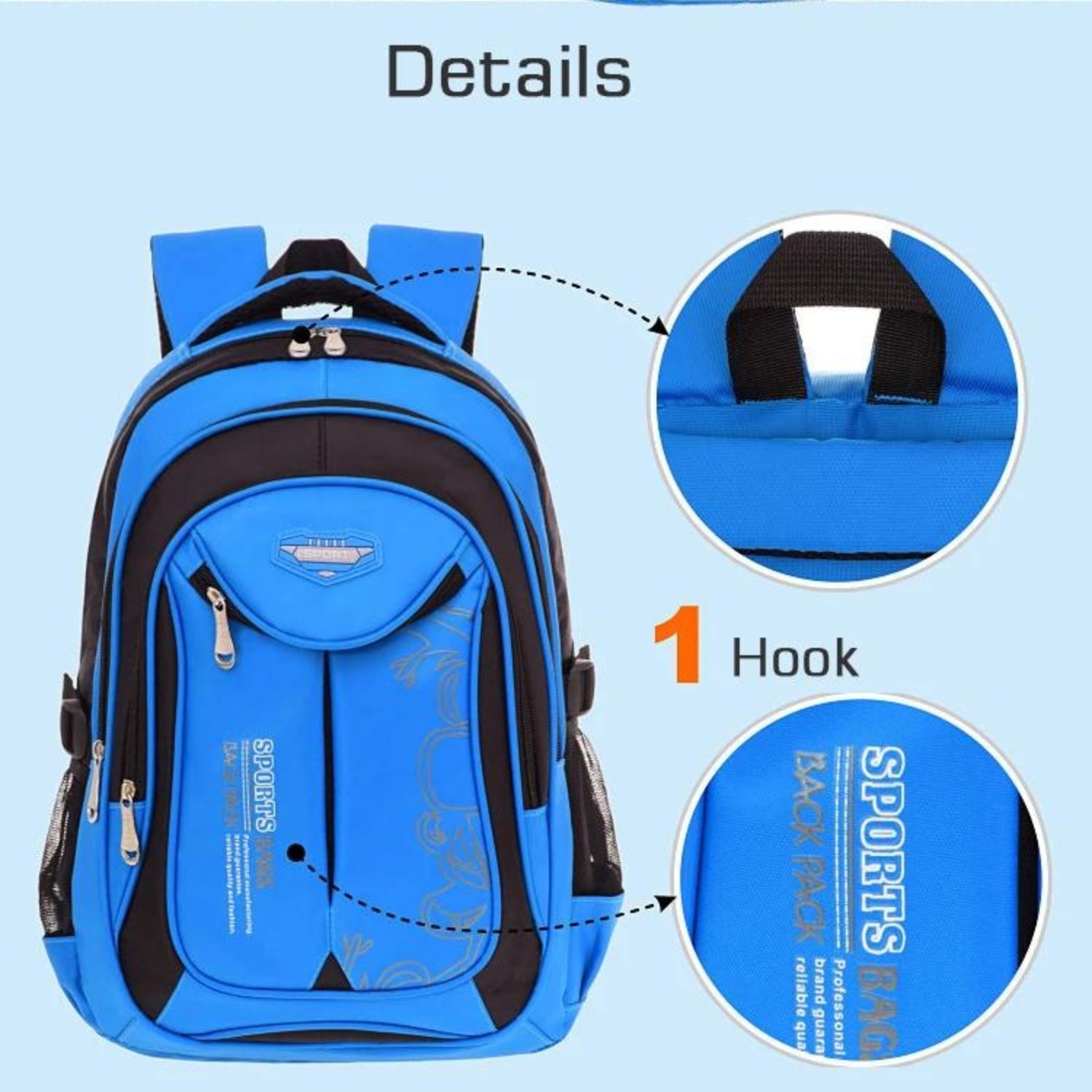 ErgoKidz Pro School Backpack - Dynamic Blue