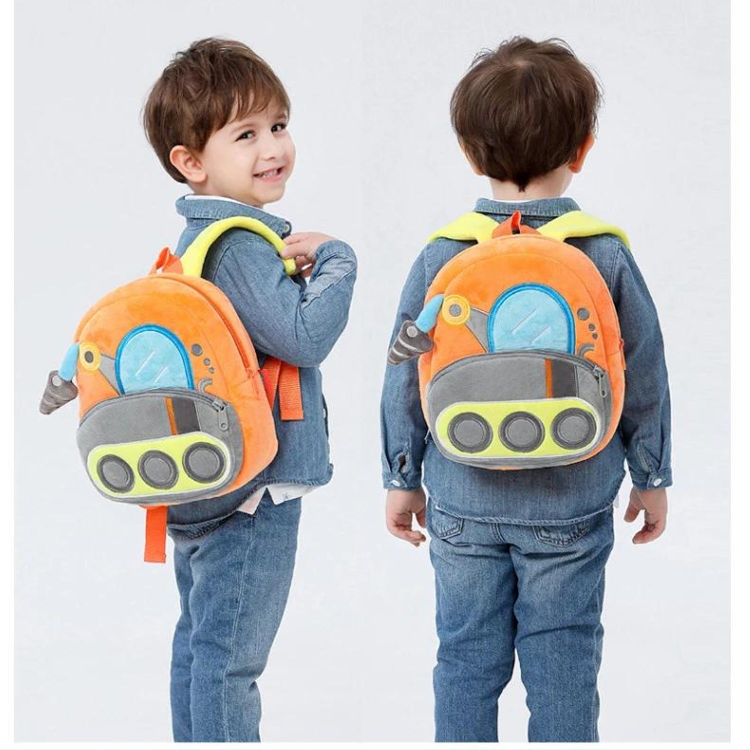 Funville Toddler's Delight Backpack - Plush Vehicle Series