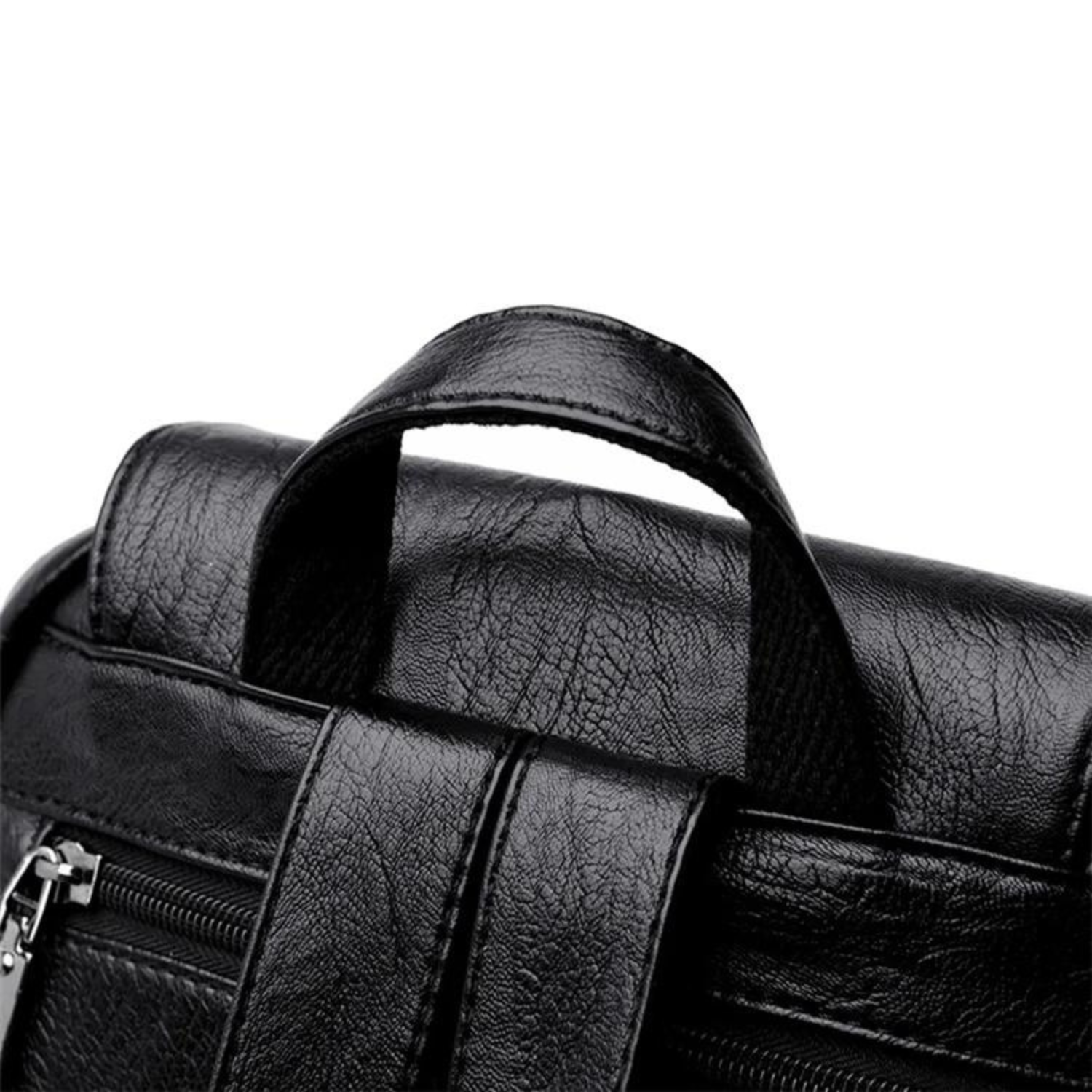 Sleek Urban Leather Backpack for Women