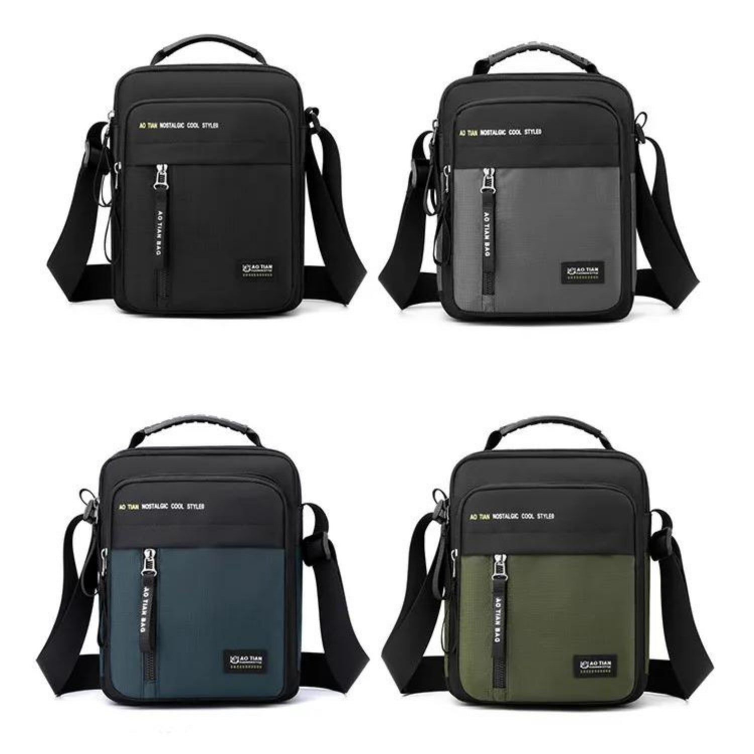 Tech-Savvy Oxford Messenger Bag