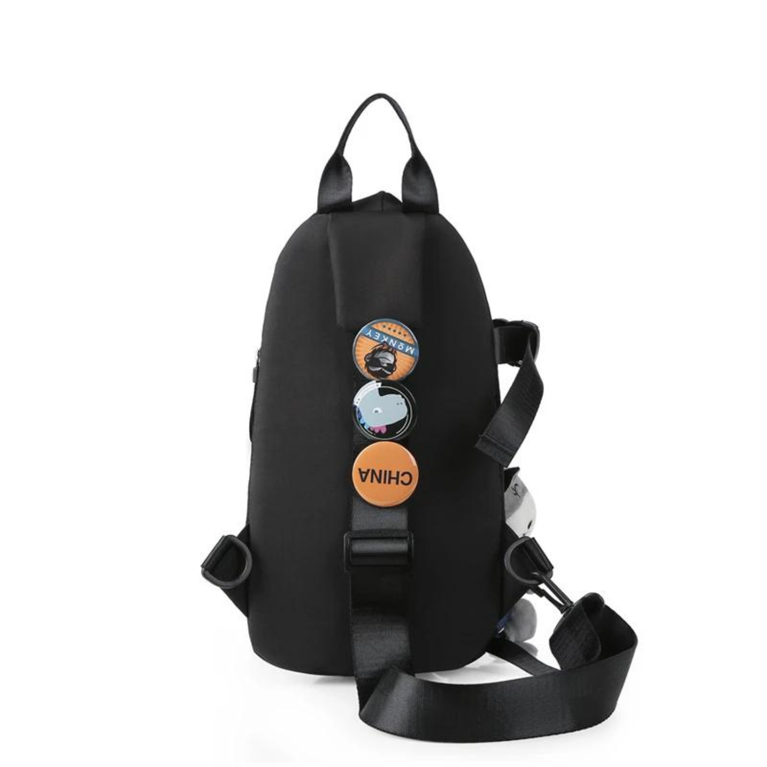 Unisex Waterproof Oxford Sling Backpack with Street Style Graphics