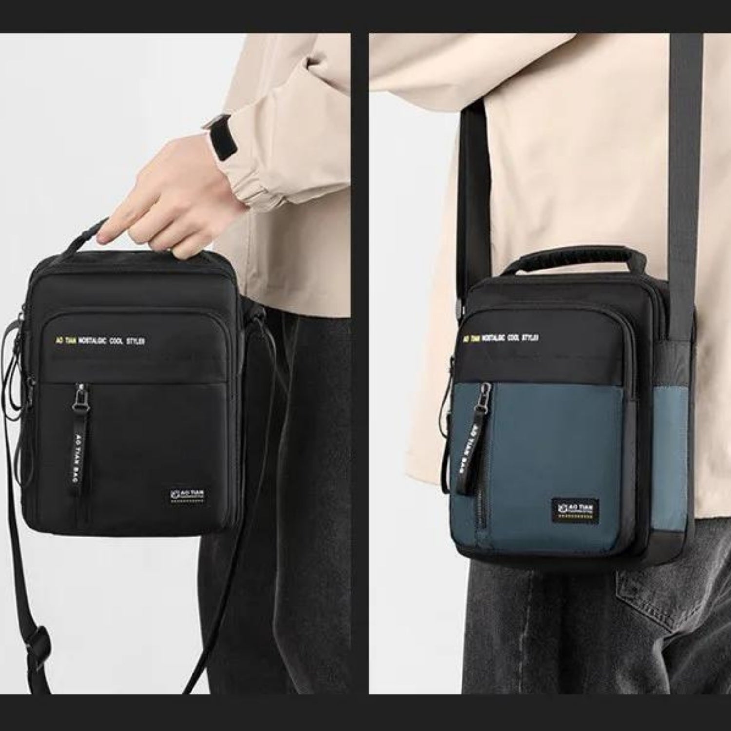 Tech-Savvy Oxford Messenger Bag