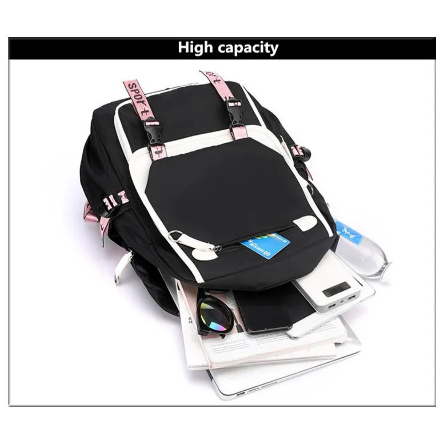 Trendy Teen School Backpack with USB Port