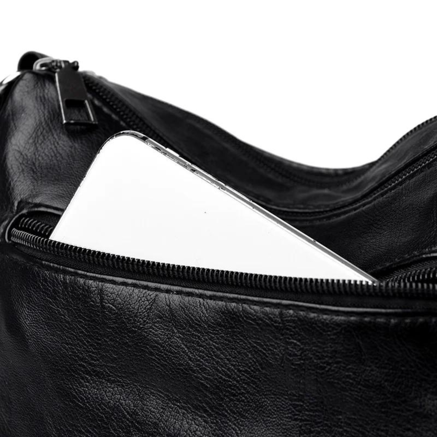 Versatile Pocketed Leather Crossbody Bag