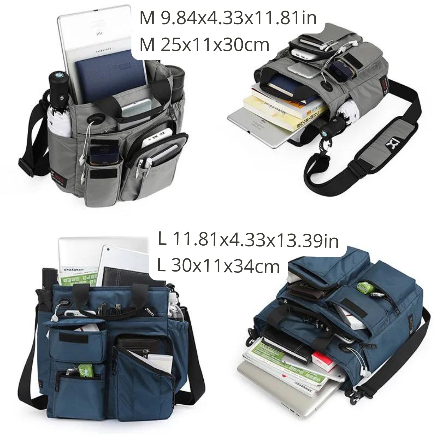 Compact Urban Messenger Bag with Waterproof Feature