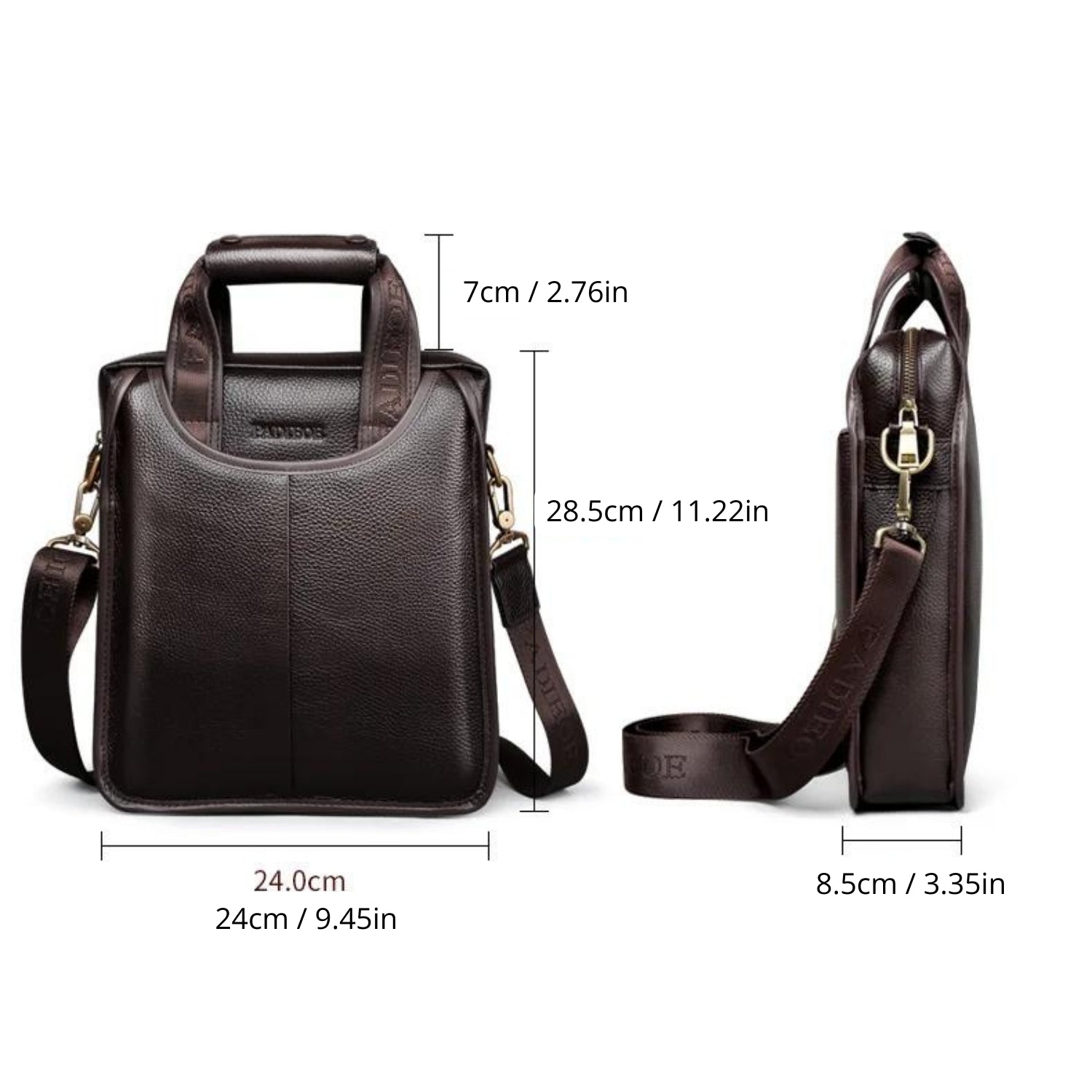 Sophisticated Vintage Leather Men’s Briefcase