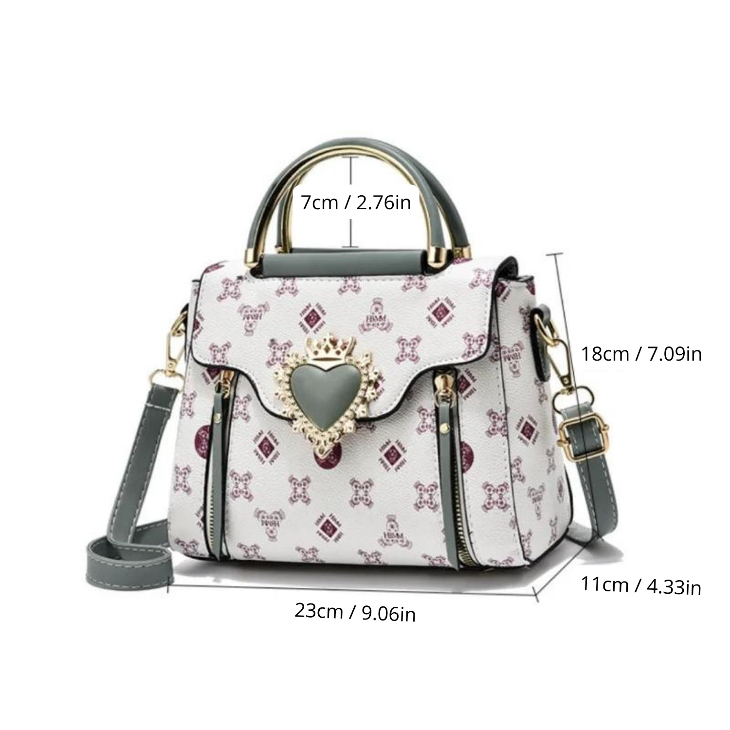 Charming Print Designer-Inspired Handbag