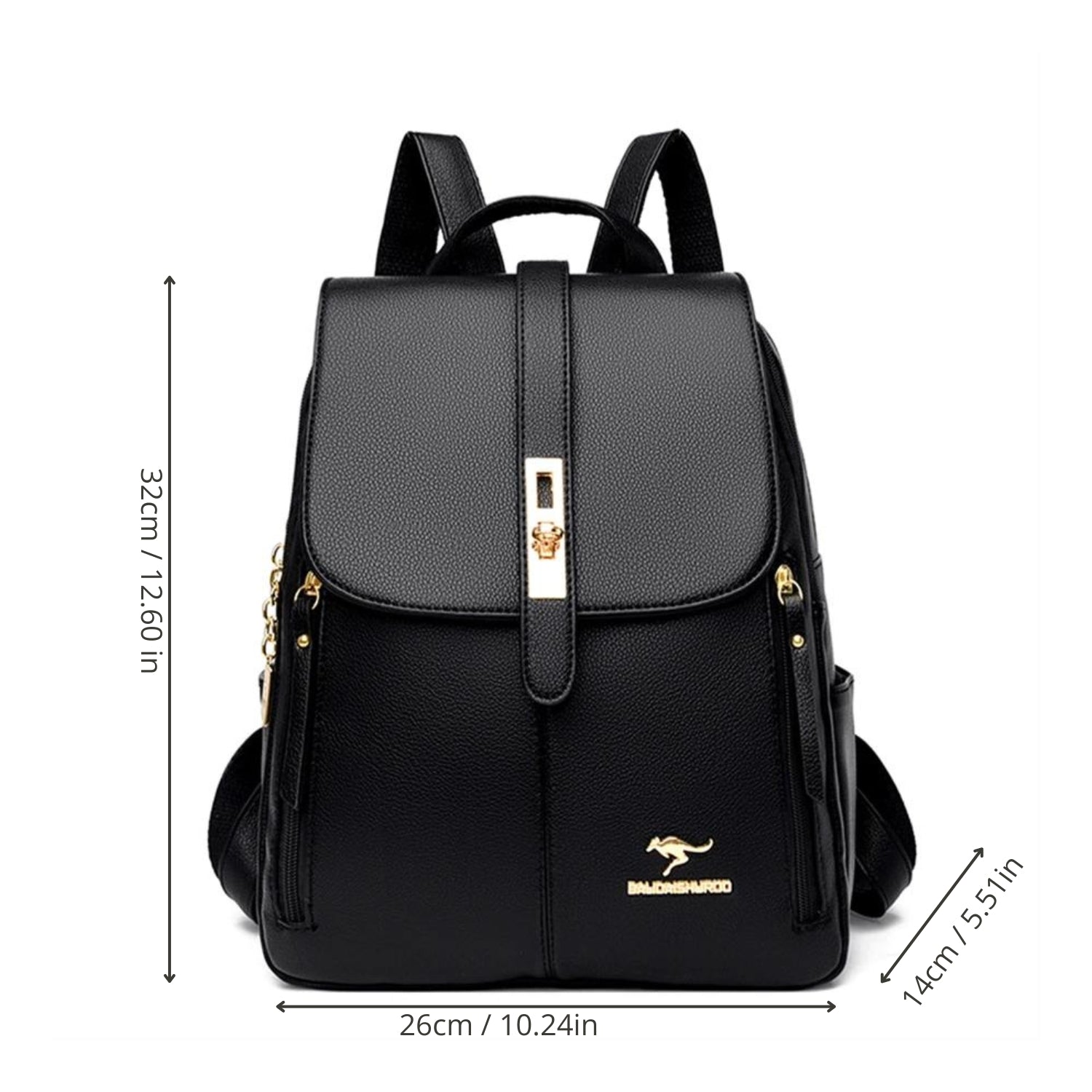 Luxurious Vintage Leather Backpack