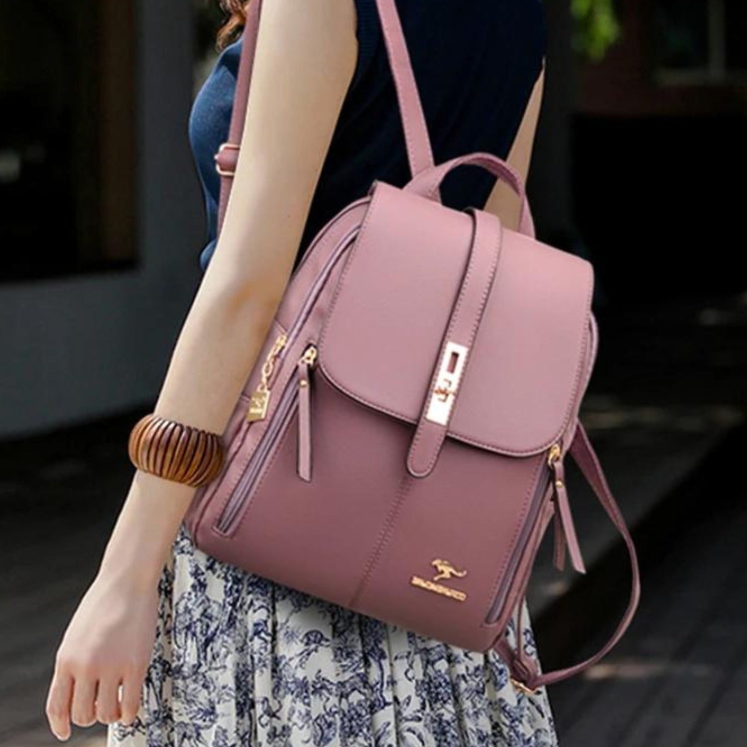 Luxurious Vintage Leather Backpack