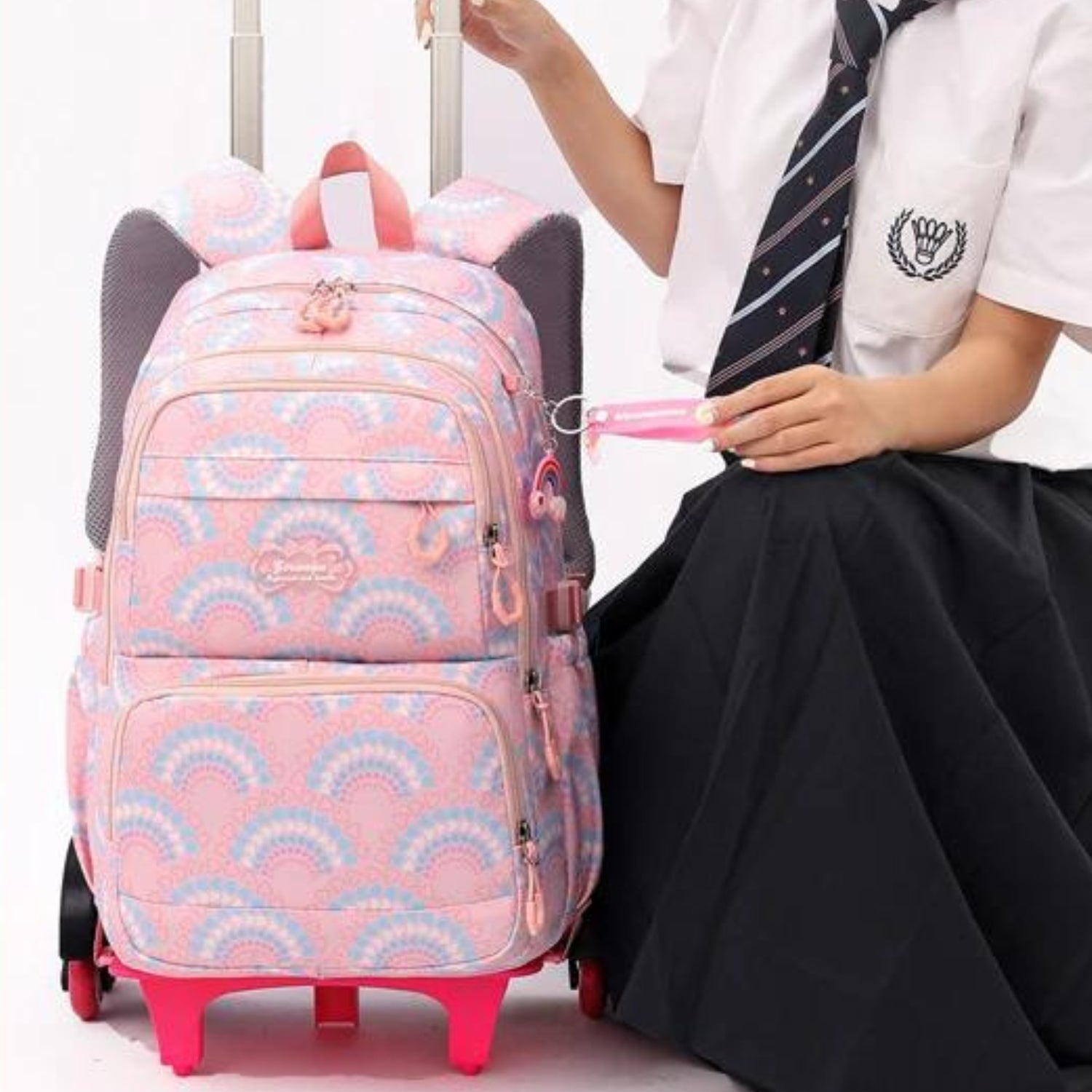 Enchanted Rainbow Trolley Backpack for Girls