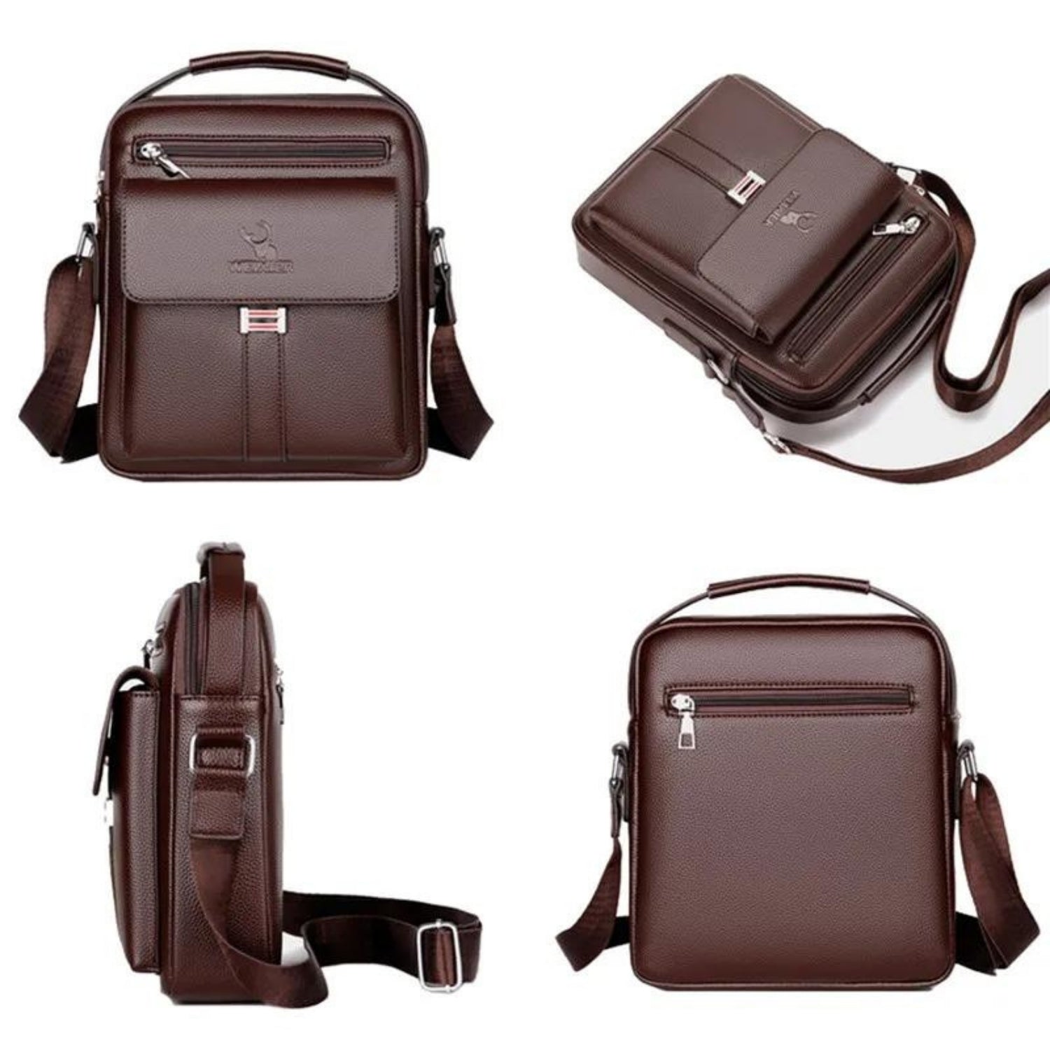 Vintage-Style Waterproof Men's Messenger Bag – Durable Crossbody Tote