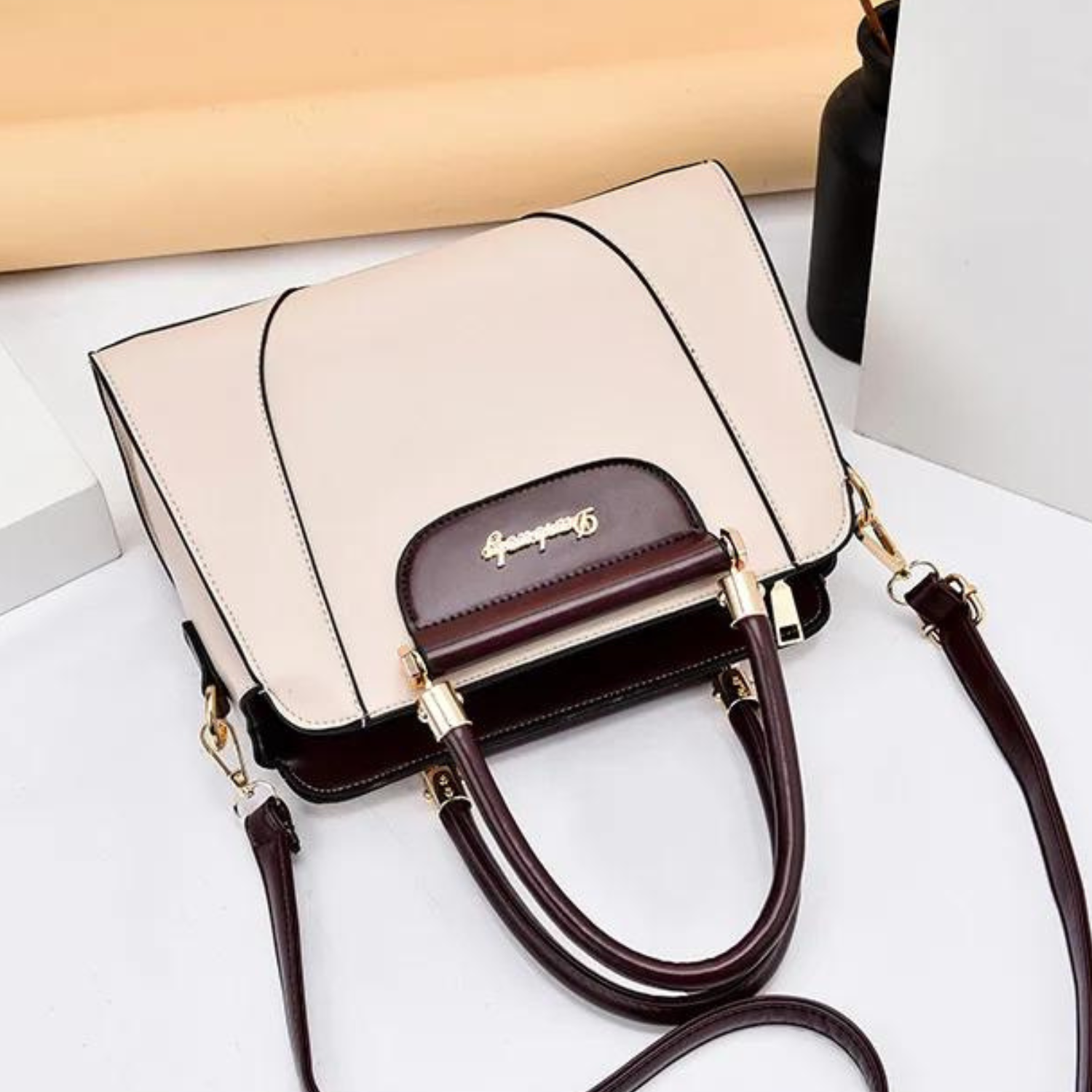 Sleek Designer Messenger Handbag